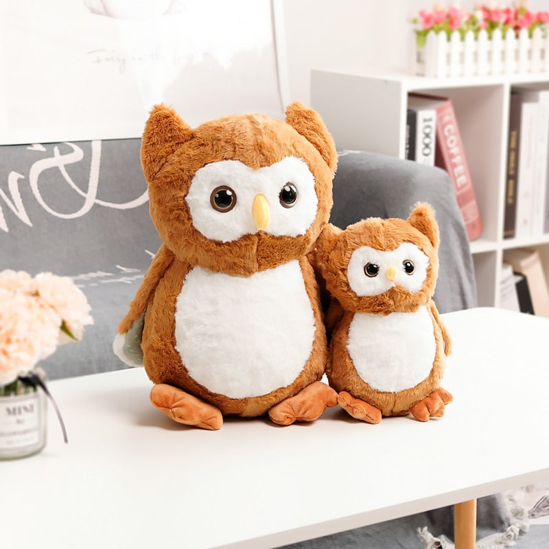 Cute Lifelike Owl Bird Soft Stuffed Plush Toy Doll