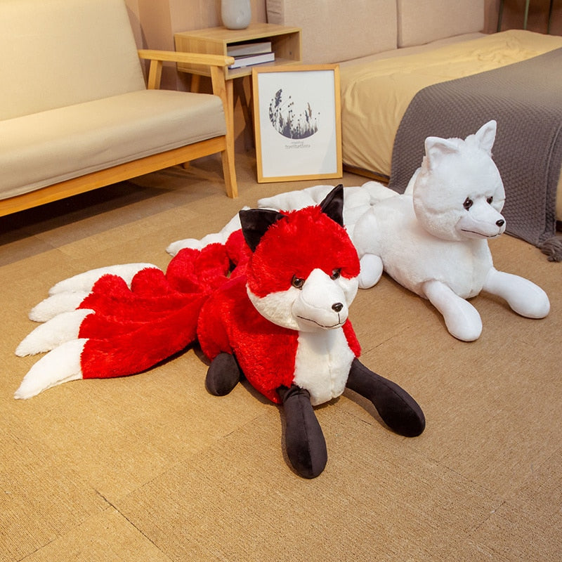 Super Cute Kyuubi Kitsune Nine Tails Fox Soft Plush Stuffed Toy Doll