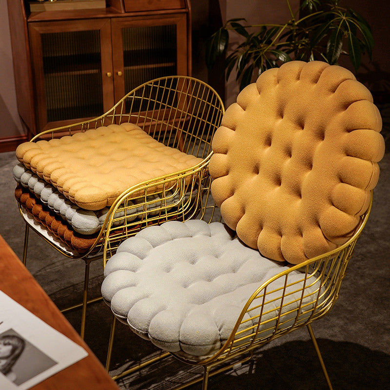 Biscuit Cookie Stuffed Plush Doll Pillow Cushion Chair Seat Pad