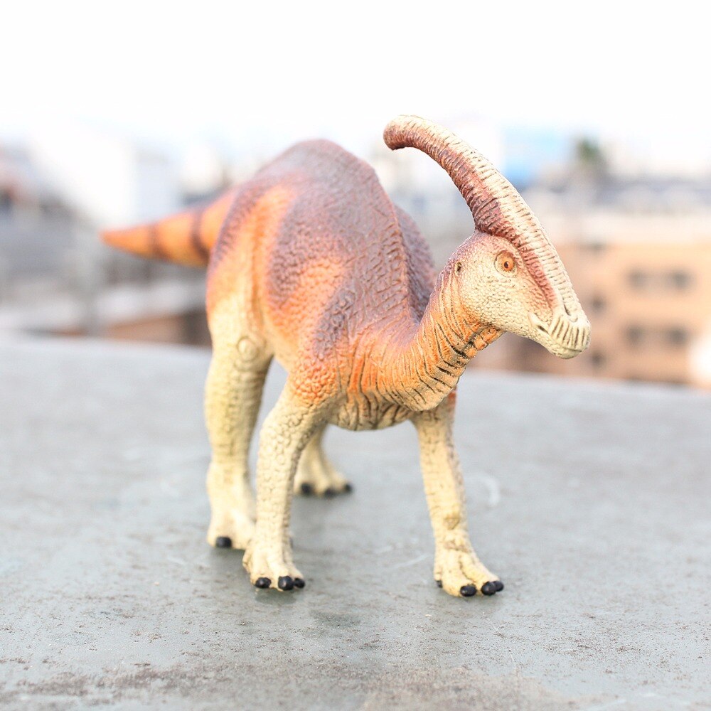 Brown Parasaurolophus Dinosaur PVC Model Toy Figures