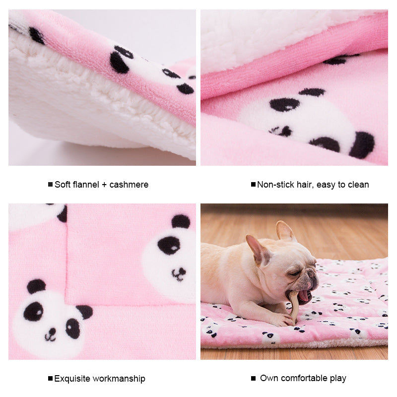 Cute Soft Cashmere Wool Pet Bed Universal Mat