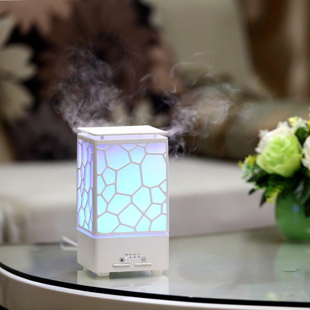 Color Changing 200mL Ultrasonic Aroma Diffuser Mist Maker LED Light Humidifier
