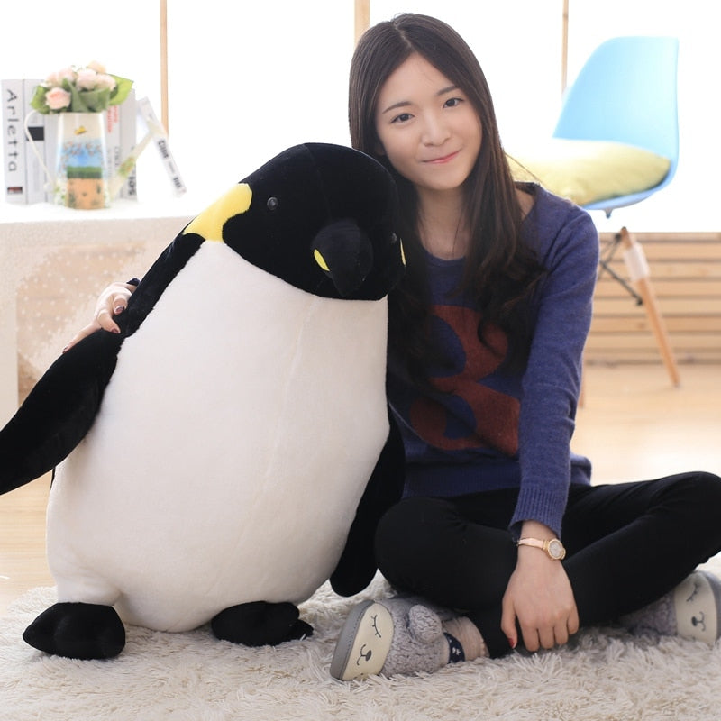 Lifelike Cuddly Penguin Stuffed Plush Pillow Doll Toy