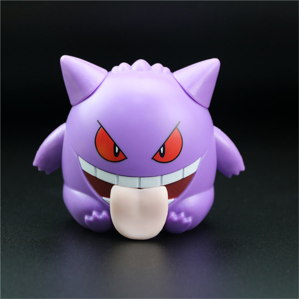 8 Pcs Pokemon Pikachu Squirtle Gengar Mew Psyduck Rowlet Action FiguresToys Gifts