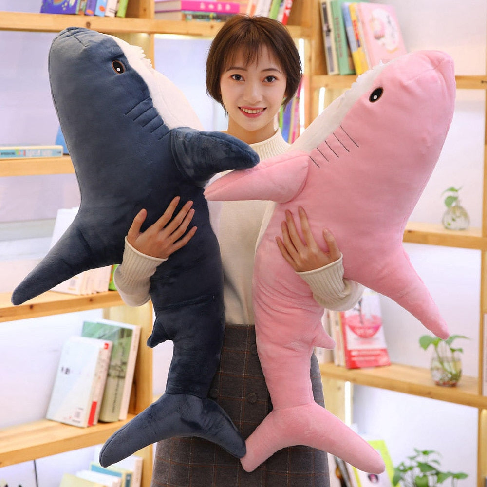 Cute Cartoon Shark Large Size Soft Plush Long Cushion Pillow Doll Gift