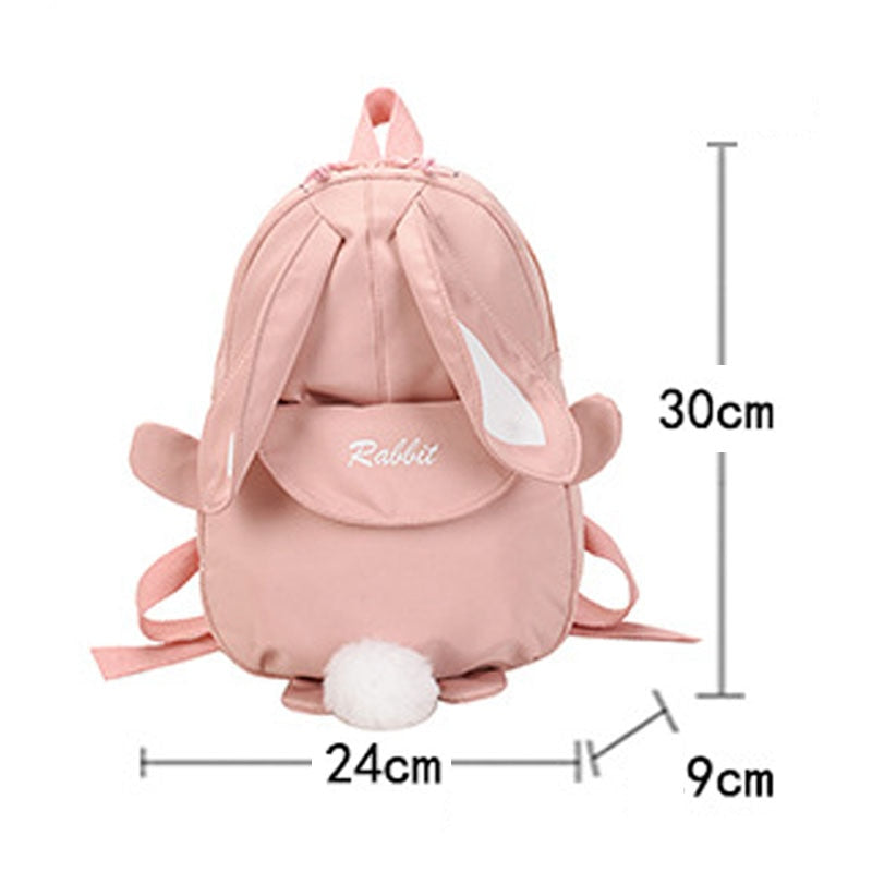Cute Bunny Rabbit Long Ears 20L Children School Book Bag Backpack