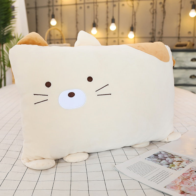 Cartoon Square Animals Soft Plush Throw Pillow Cushion