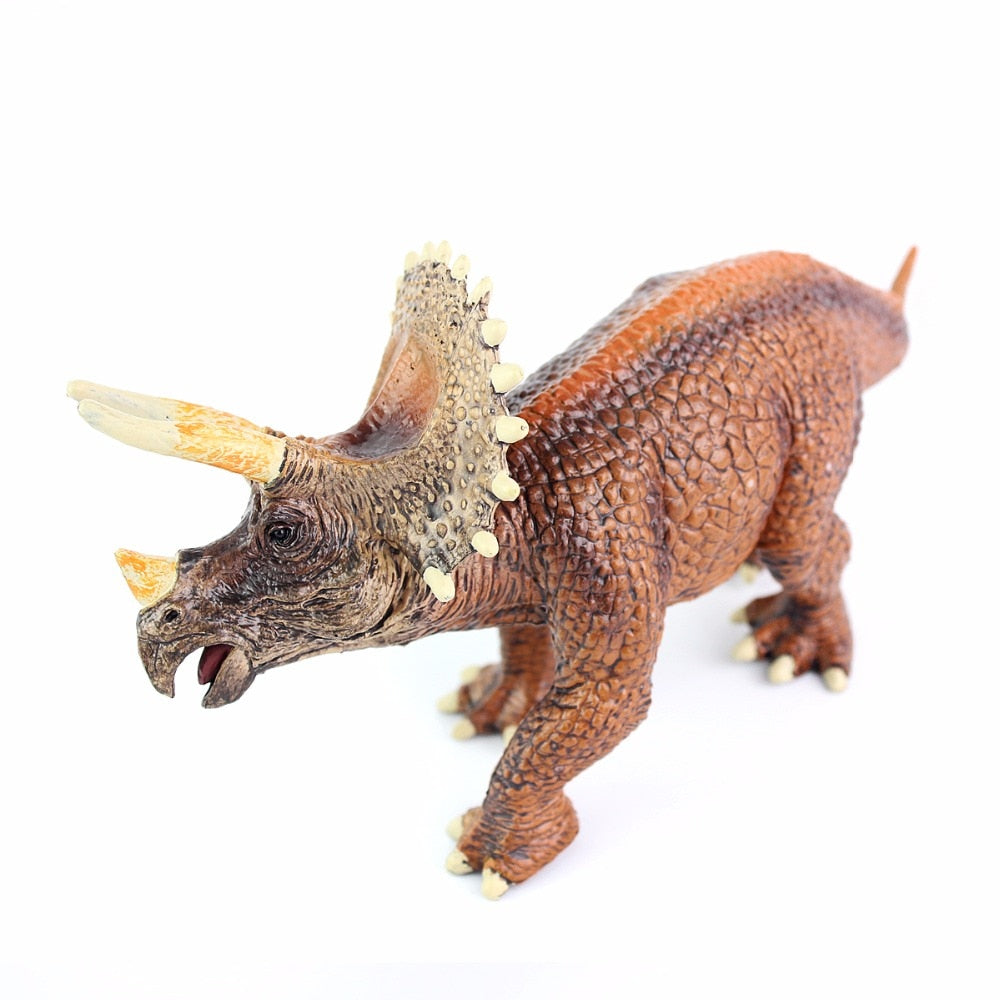 Realistic Jurassic Triceratops Dinosaur Action Model Toy Figures
