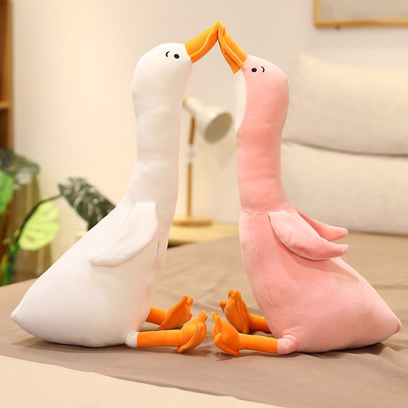 Cute Big Happy Goose Soft Plush Stuffed Pillow Doll Gifts