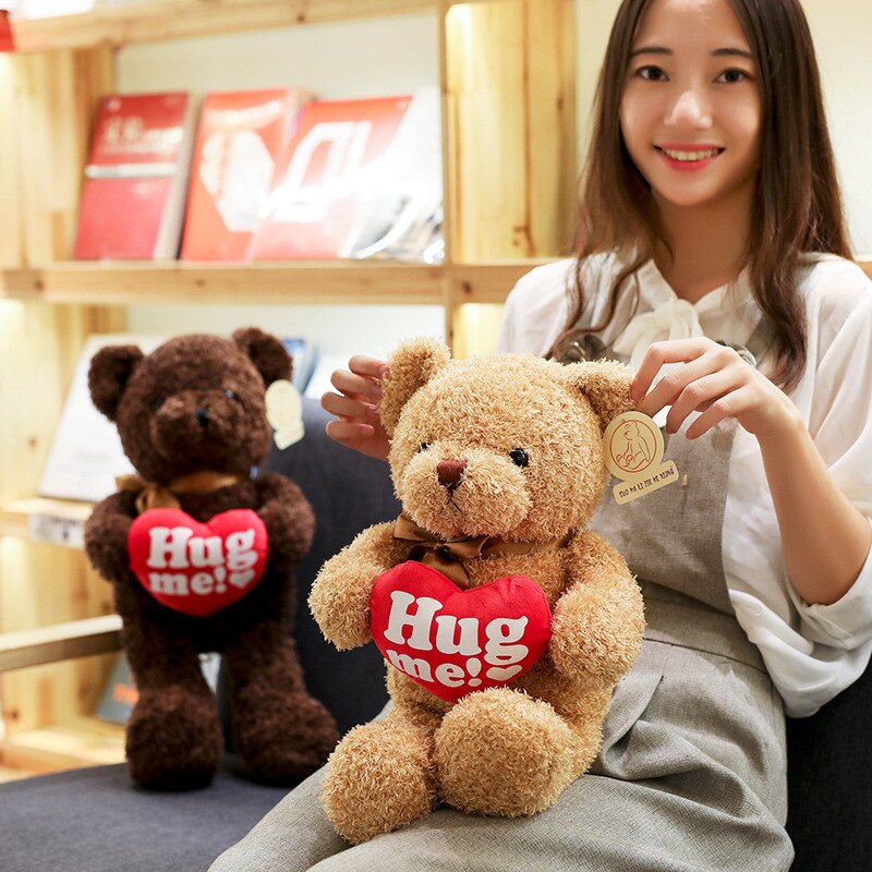 Cute Teddy Bears in Hoodie Jumpuit Stuffed Plush Doll Gift