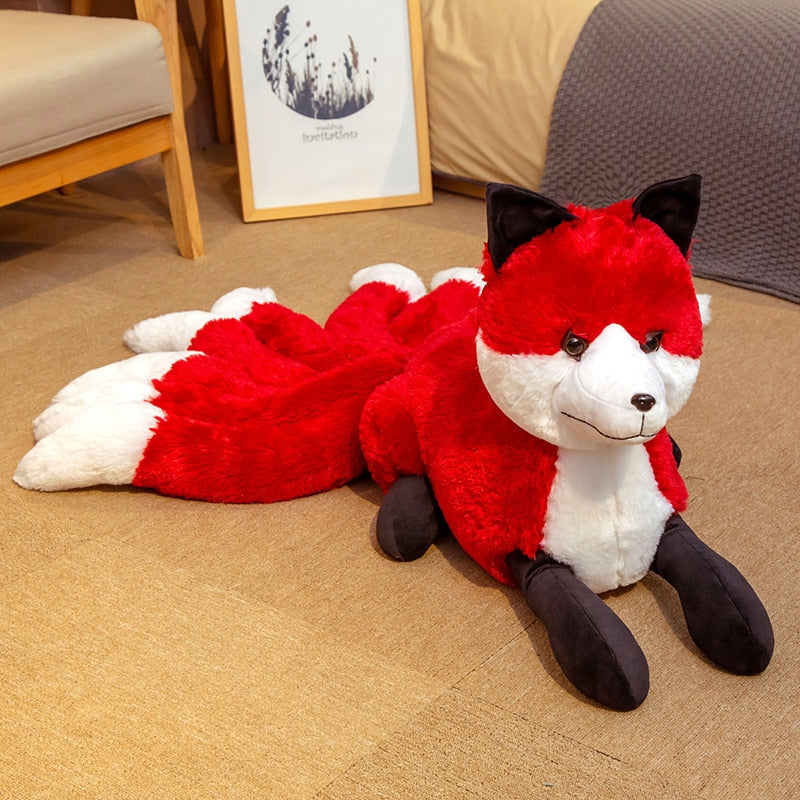 Super Cute Kyuubi Kitsune Nine Tails Fox Soft Plush Stuffed Toy Doll
