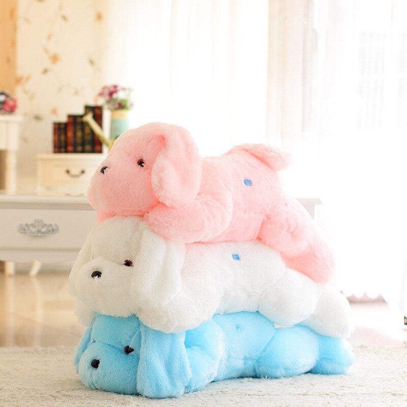 Lovely Lying Puppy Dog LED Glowing Light Soft Plush Stuffed Pillow Doll