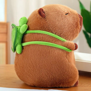 Cute Capybara With Backpack Soft Plush Stuffed Dolls Gift