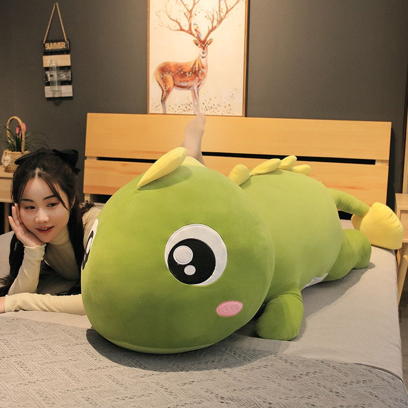 Cute Giant Dinosaur Dragon Cuddly Large Size Soft Plush Stuffed Doll Pillow fot Kid Gift