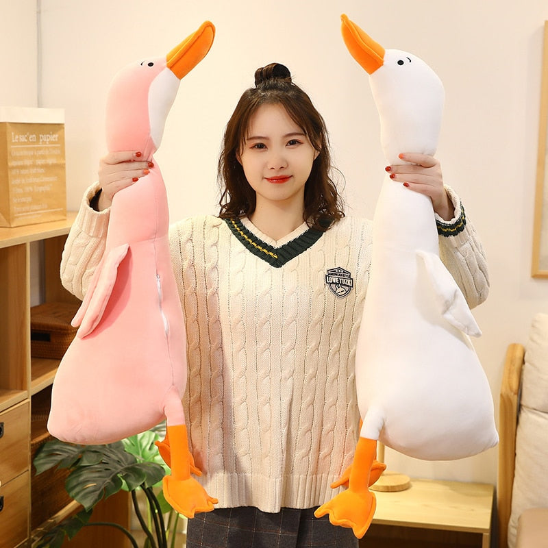 Cute Big Happy Goose Soft Plush Stuffed Pillow Doll Gifts