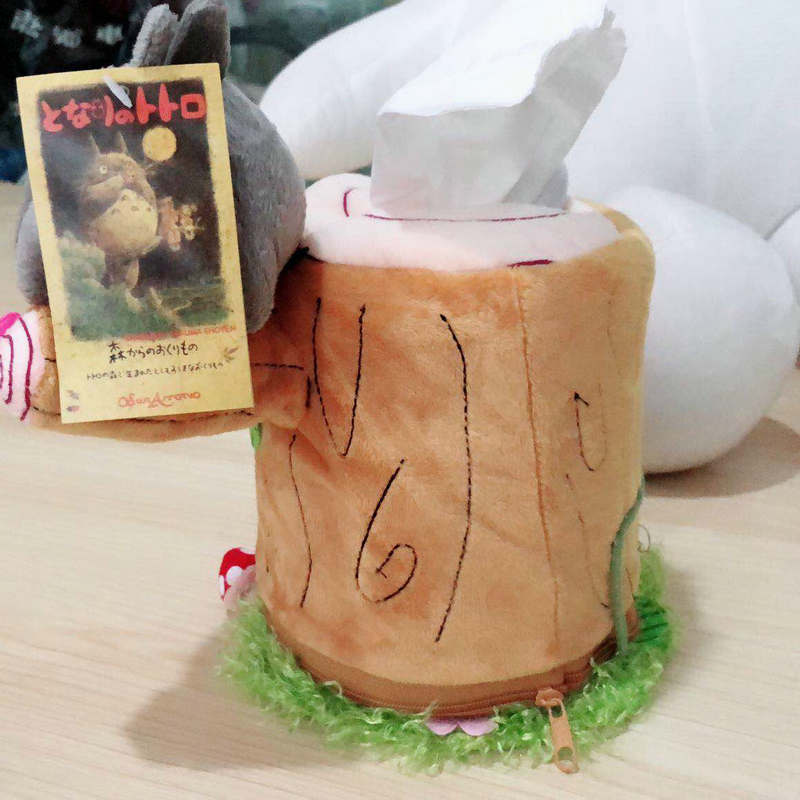 Japan Anime Tororo Round Roll Tissue Napkin Paper Holder