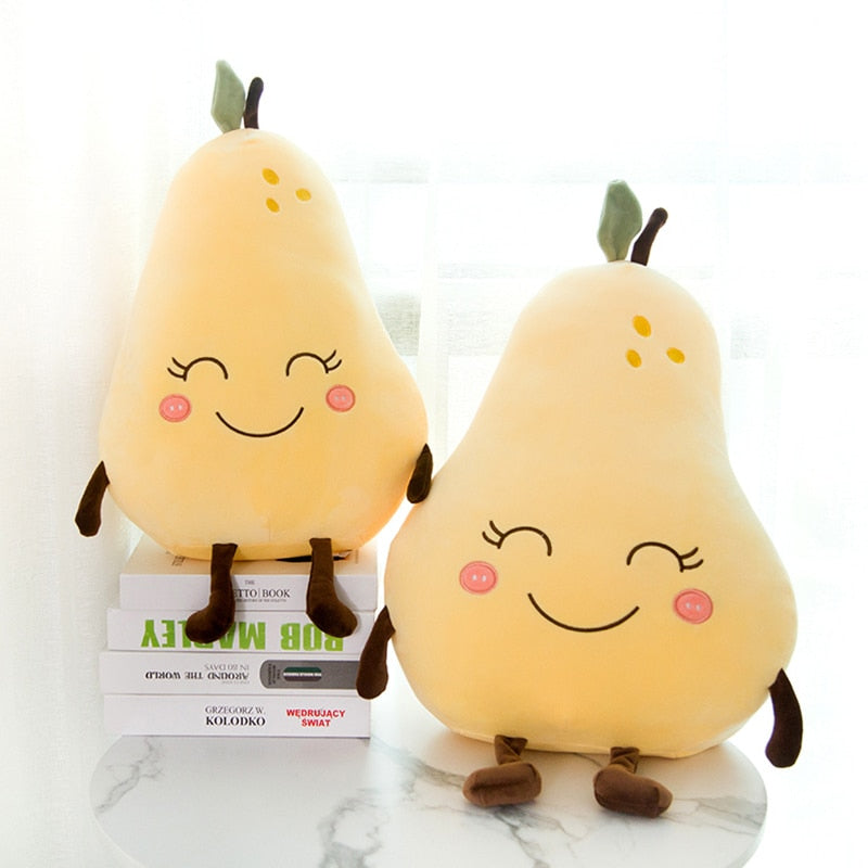 Cute Cartoon Fruit Watermelon Strawberry Pear Plush Stuffed Doll Toys