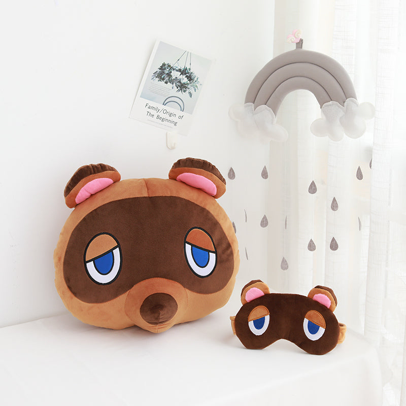 Cute Raccoon Tom Nook Animal Crossing Cosplay Plush Pillow Gifts