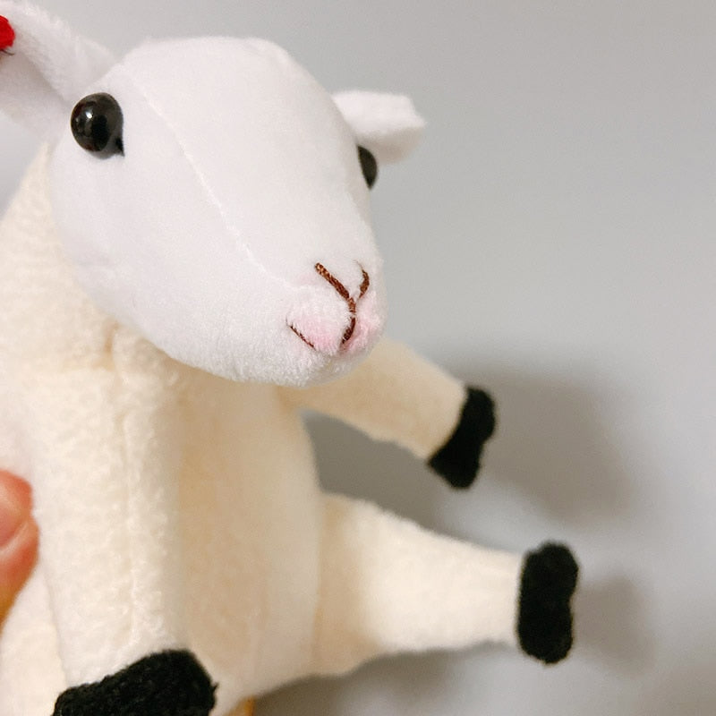 Removable Wool Sheep with Clothes Plush Stuffed Doll Toy