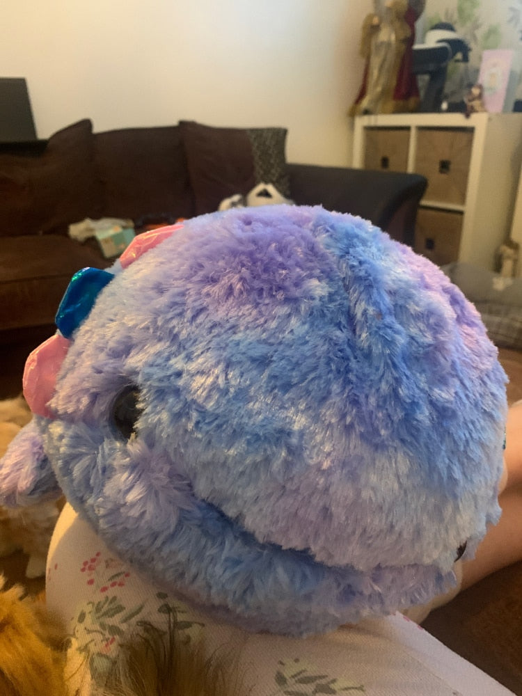 Rainbow Colour Axolotl Fish Cynops Dinosaur Stuffed Plushie Doll