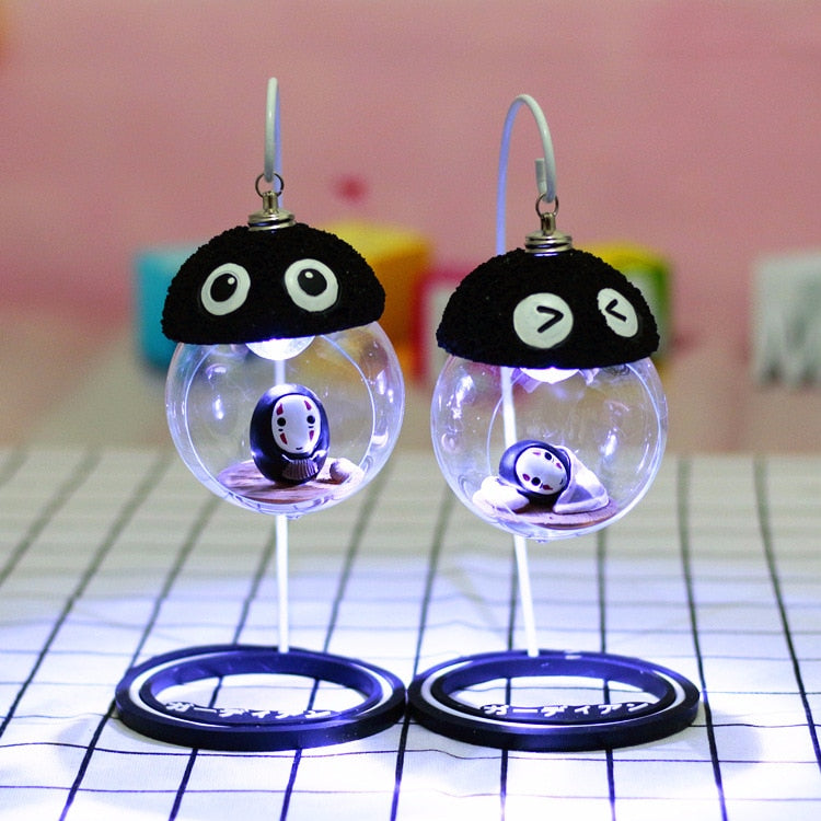 No Face Faceless Spirited Away Figures Model LED Night Light Lantern Lamp