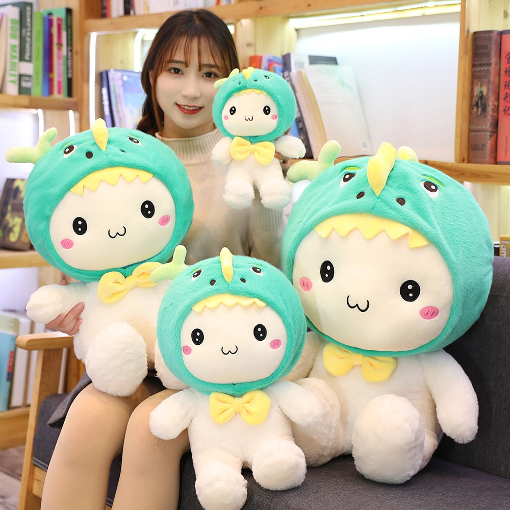 Little Bear in Cuddly Suit Plush Stuffed Doll Toy Gift for Girls