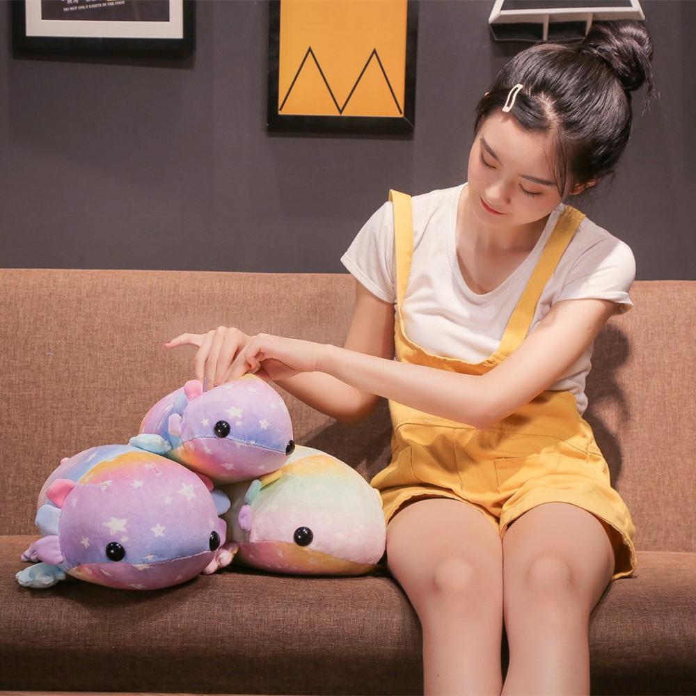 Colorful Salamander Fish Cotton Plush Stuffed Toy Doll Pillow