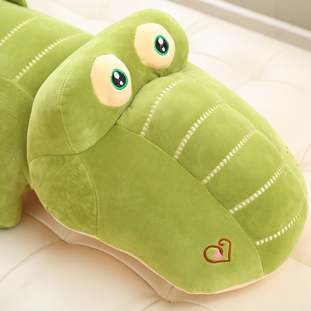Cute Cartoon Fatty Green Crocodile 40cm Stuffed Plush Doll Gift