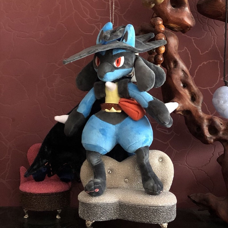 Anime Lucario cos Riolu Pokemon Plush Stuffed Doll Toy
