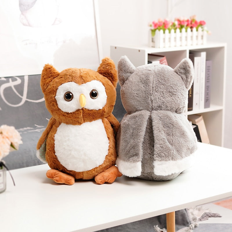Cute Lifelike Owl Bird Soft Stuffed Plush Toy Doll