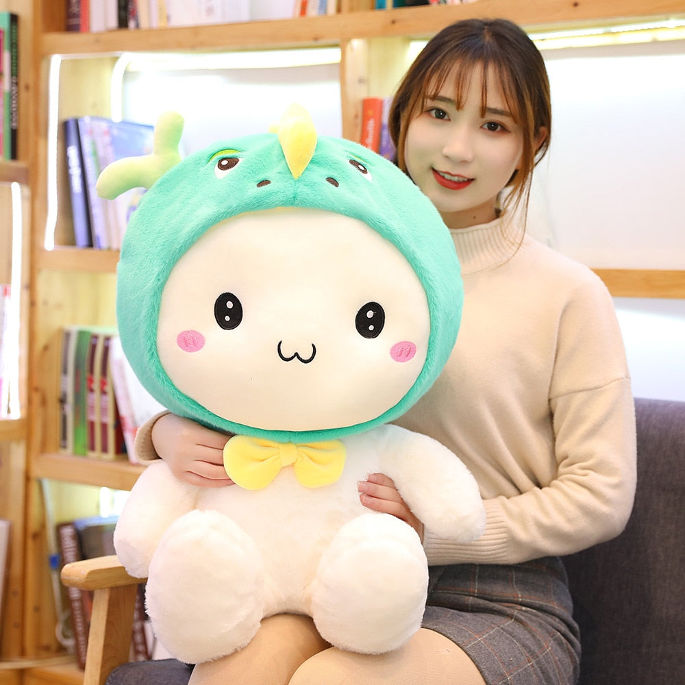 Little Bear in Cuddly Suit Plush Stuffed Doll Toy Gift for Girls