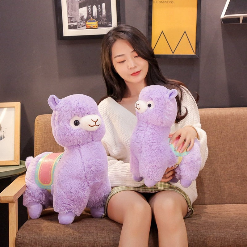 Cute Saddle Alpaca Soft Plush Stuffed Plush Doll