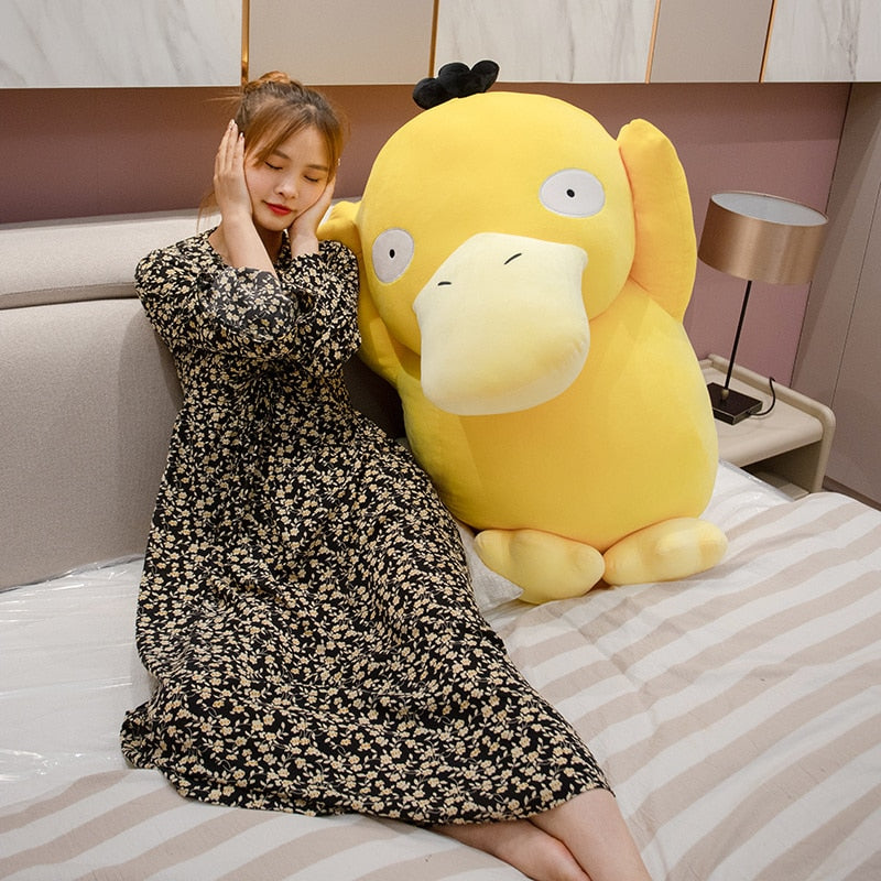Cute Dizzy Psyduck Yellow Duck Pokemon Plush Stuffed Soll Gift