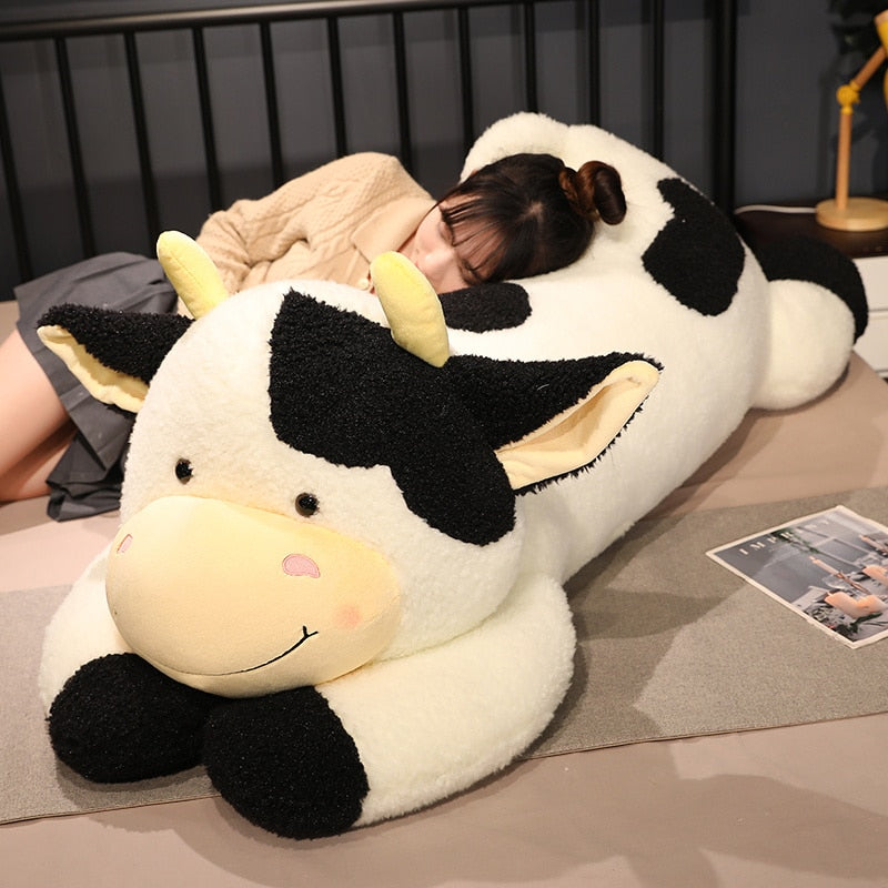 Lovely Giant Cattle Milk Cow Large Size Stuffed Plushie Doll Toy