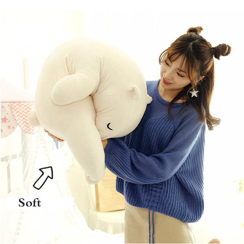 Cute Sleeping Polar Bear Cuddly Plush Cotton Stuffed Doll Pillow Toys