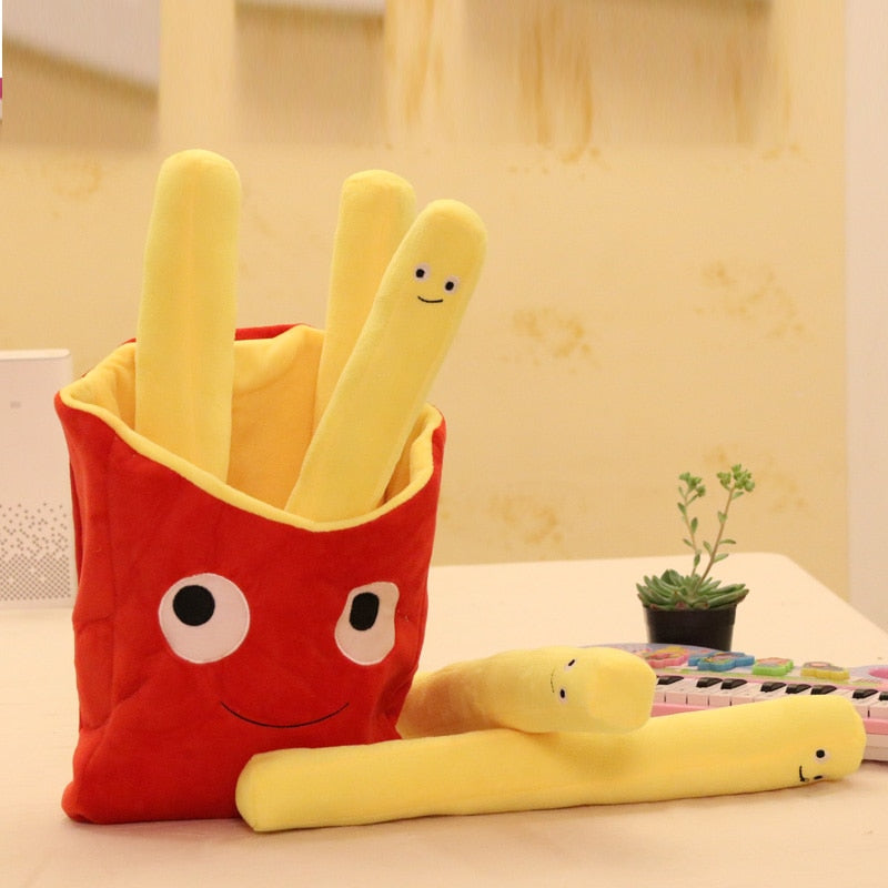 Cute Cartoon French Fries Soft Plush Stuffed Pillow Cushion Doll