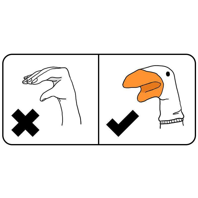 Funny Crazy Goose Head Universal Women Men Cotton Sock