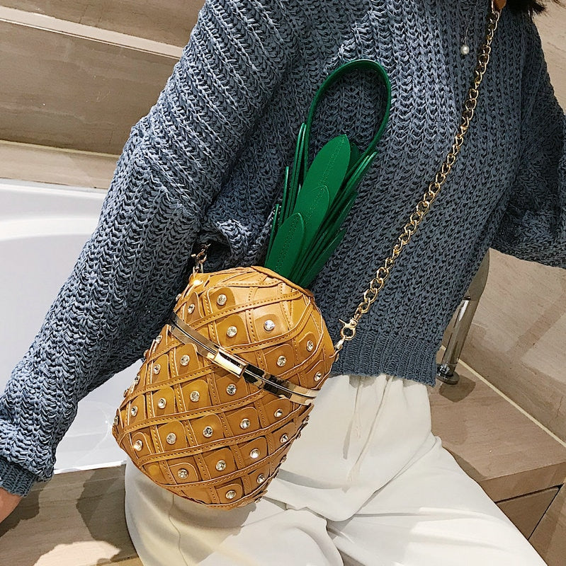 Pineapple Leather Purse Handbags Shoulder Bag