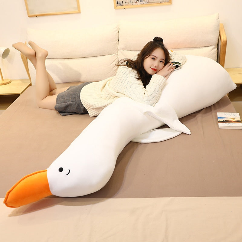 Cute Big Happy Goose Soft Plush Stuffed Pillow Doll Gifts