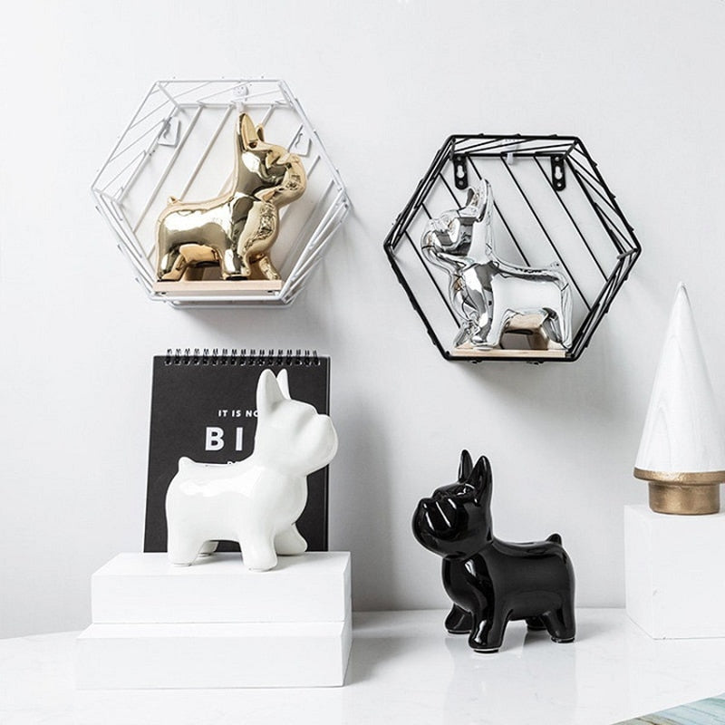 Lovely French Bulldog Ceramic Piggy Bank Desktop Adornment Craft