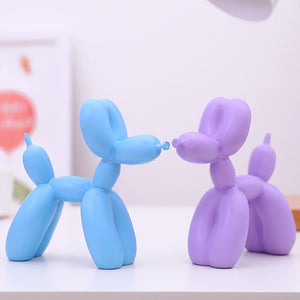 Pastel Color Large Balloon Dog Resin Sculpture Home Decoration