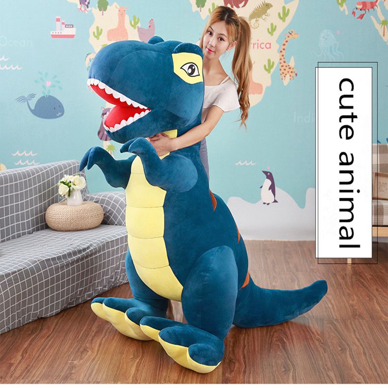 Cute T-Rex Dinosaur Fluffy Soft Plush Doll Pillow Gifts For Children