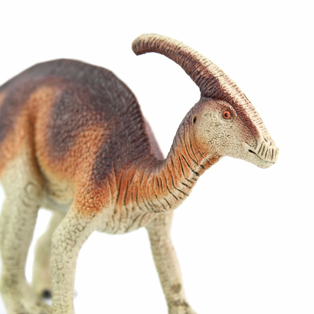 Brown Parasaurolophus Dinosaur PVC Model Toy Figures