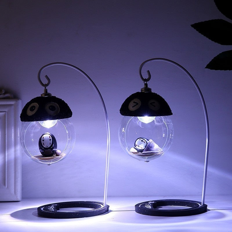 No Face Faceless Spirited Away Figures Model LED Night Light Lantern Lamp