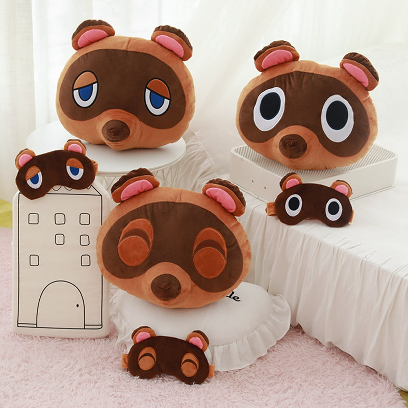 Cute Raccoon Tom Nook Animal Crossing Cosplay Plush Pillow Gifts
