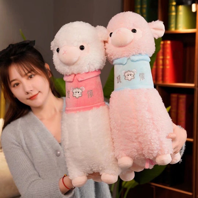 Lovely Alpaca Large Size Cotton Plush Stuffed Doll Pillow