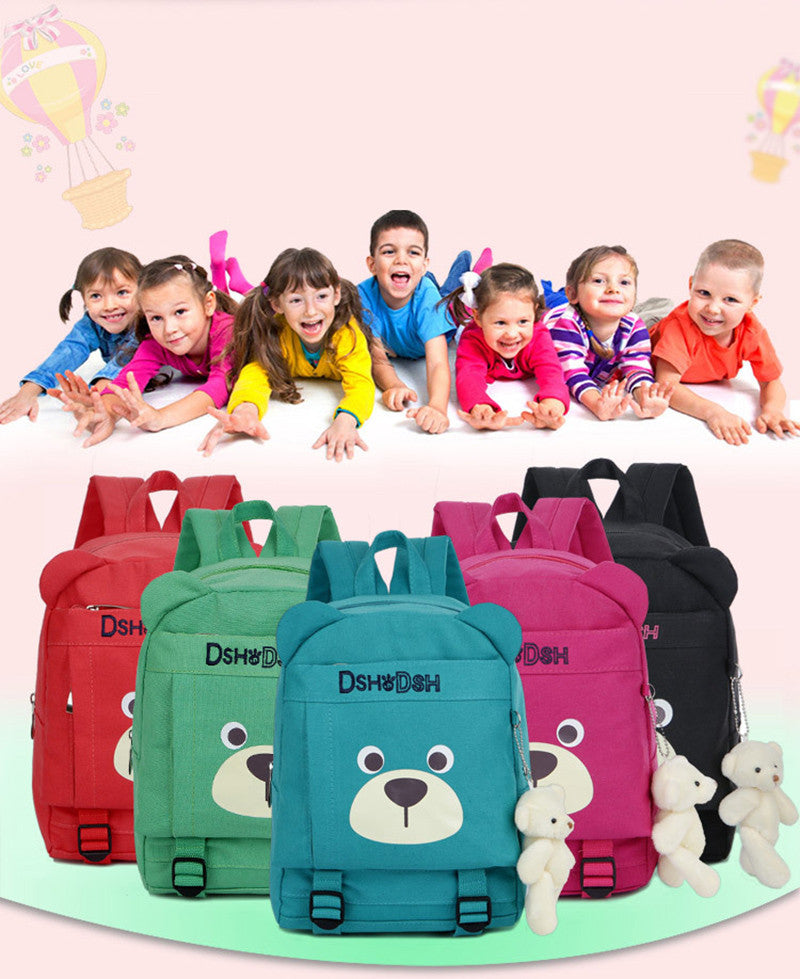 Cute Bear Face with Ears Children School Book Bag School Bag