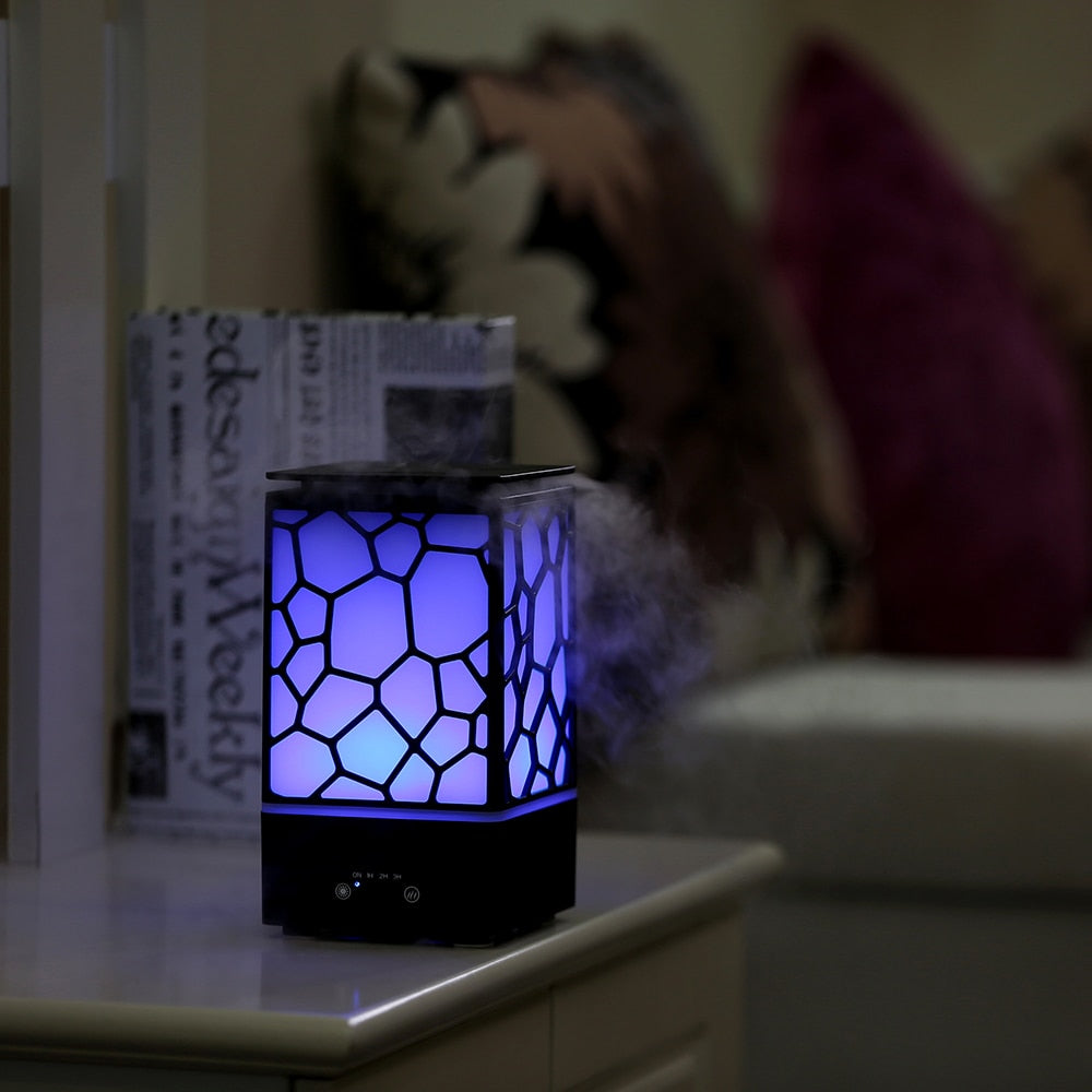 Color Changing 200mL Ultrasonic Aroma Diffuser Mist Maker LED Light Humidifier