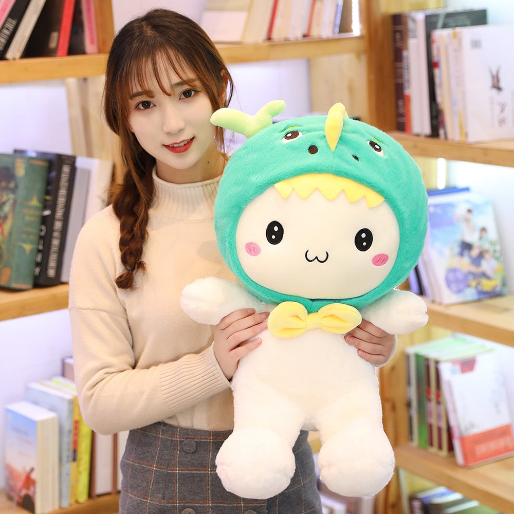 Little Bear in Cuddly Suit Plush Stuffed Doll Toy Gift for Girls
