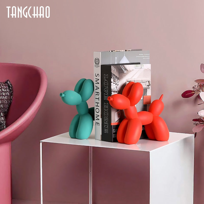 Modern Balloon Dog Resin 18cm Figurine Sculpture Interior Home Decoration